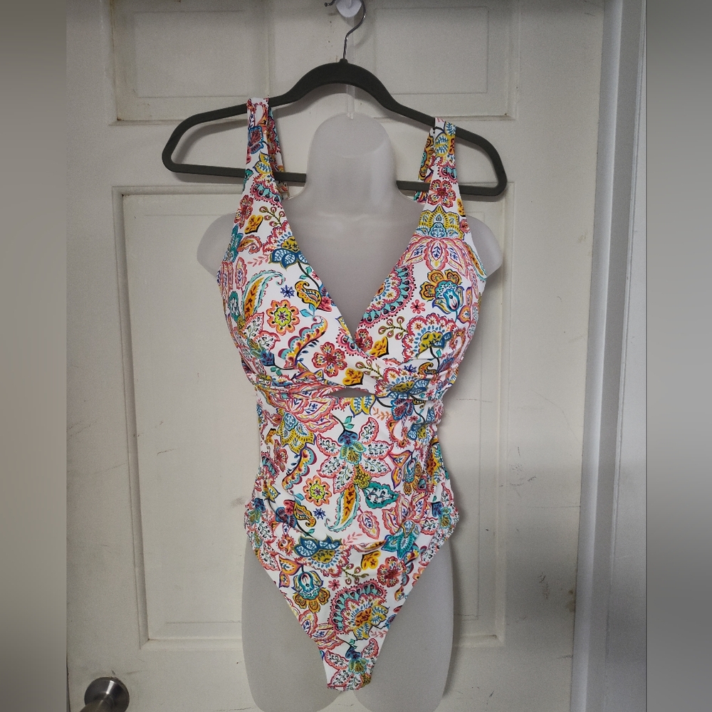 La Blanca Multicolor Paisley Swimsuit
